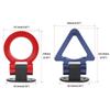 ABS Simulation Racing Bumper Trailer Hook Tow Hook Sticker JDM Universal Car Styling Sticker Tralier Tow Hook Kit