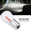 Pair of 1156 Glass Strobe COB LED Car Turn Signal Reverse Light Tail Brake Bulb White Light