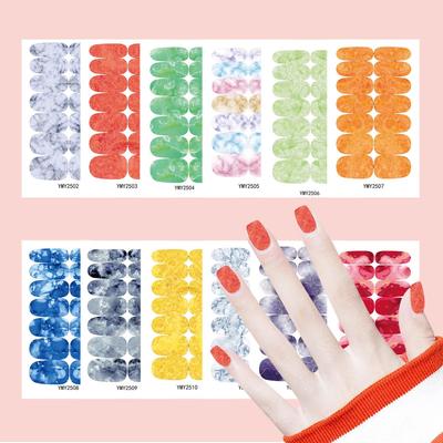 Marble Series Nail Art Stickers YMY2502-2513 - No Baking Needed