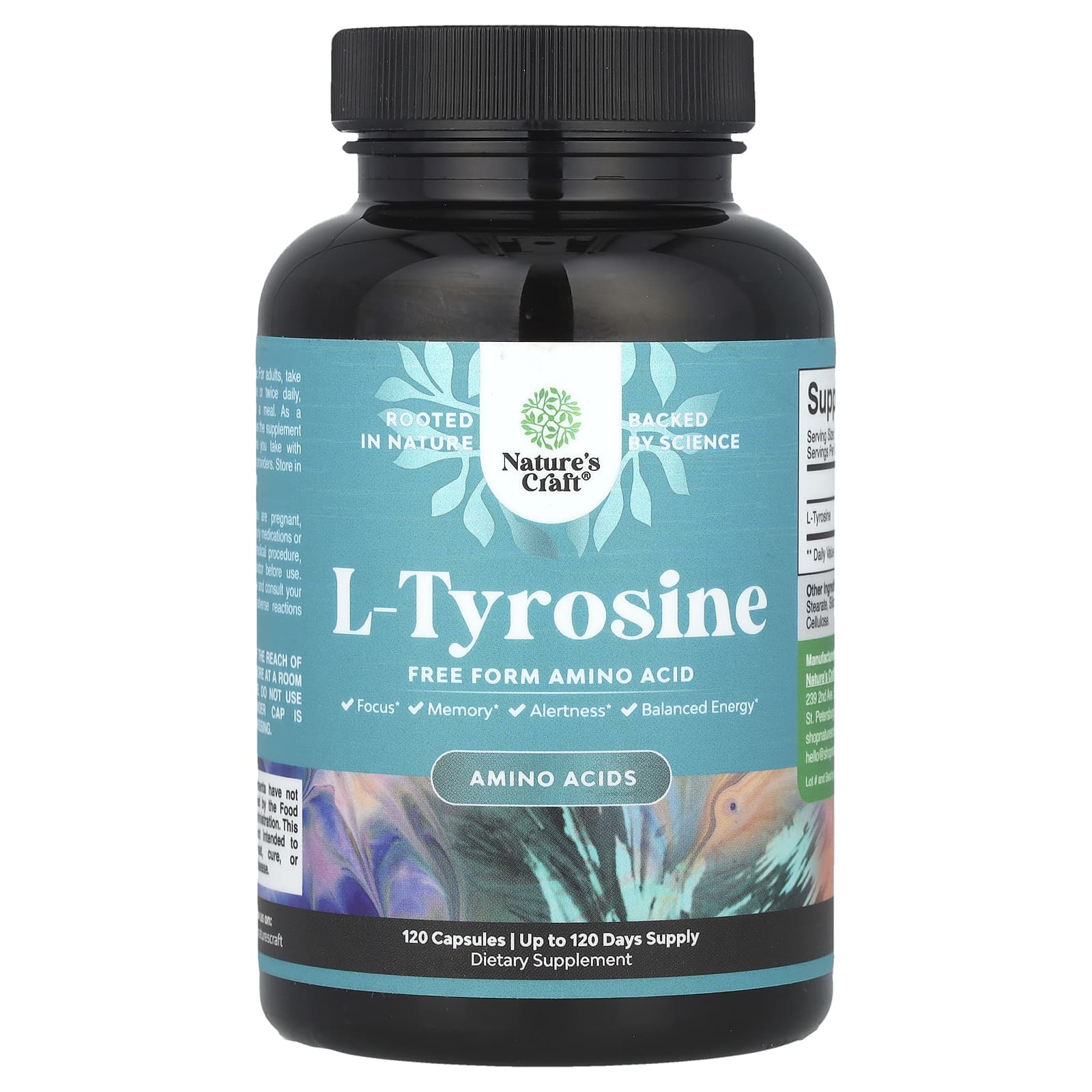 

Nature S Craft, L-Tyrosine, 500Mg, 120 Capsules