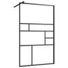 VidaXL Glass Shower Wall Bathtub Partition Bathroom Accessory Shower Partition Home Interior ESG 150754