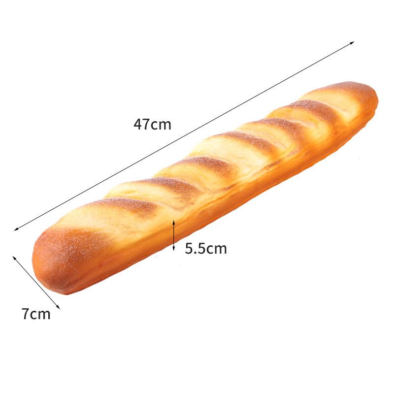 Umělý chléb Dort Toast Měkký PU Model bagety Potravina Falešný chléb Simulační ozdoby Pekárna Dekor Fotografie Rekvizity