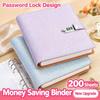 Glitter Money Saving Binder Loose Leaf Banknote Collection Album  Office Use