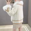 Fur Imitation Fox Hair Short Down Cotton Clothes Women's Winter New Fashion Casual Coat