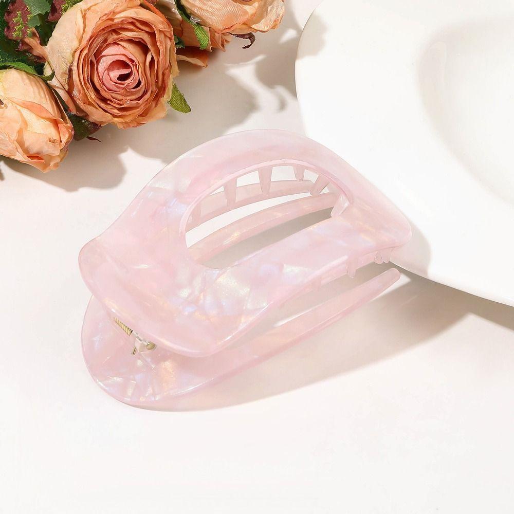 Hair Accessories Leopard Hair Claw Elliptic Shape Acetate Barrettes Acetic Acid Hair Clip  Women