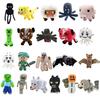 Niedlicher Lebensechter Look Hohe Simulation Bequem Minecraft Plüschpuppe Stofftier Cartoon Spielpuppe Schwein Tintenfisch Katze Plüschtier Heimschmuck