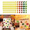 10 Sheets Maple Leaf Sticker Autumn Sticker Labels Lovely Decorative Sticker Reward Sticker Scrapbook Sticker