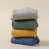 Solid Color Men Sock Spring Autumn Casual Basic Stocking Vertical Stripes Breathable Comfortable Casual Sports Socking