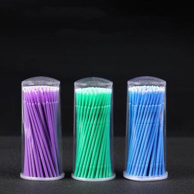 Puntos 100 st disponibel mikroapplikatorborste Stick Ögonfransförlängning tandpinnar