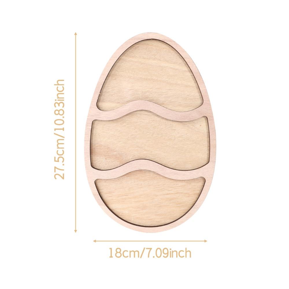 Милый пасхальный кролик Поднос Мультяшная деревянная обеденная тарелка Многофункциональный поднос для выкладки хлеба