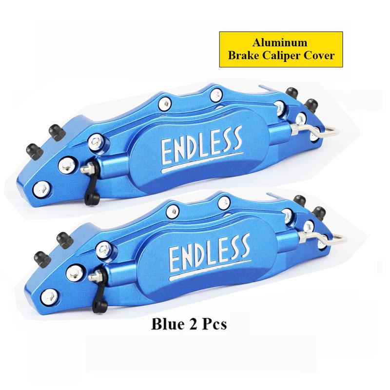 2PCS Universal 3D Aluminum Brake Caliper Cover Fixing By Screws Car Styling For Peugeot 207 308 407 206 307 607 RCZ 3008 4008