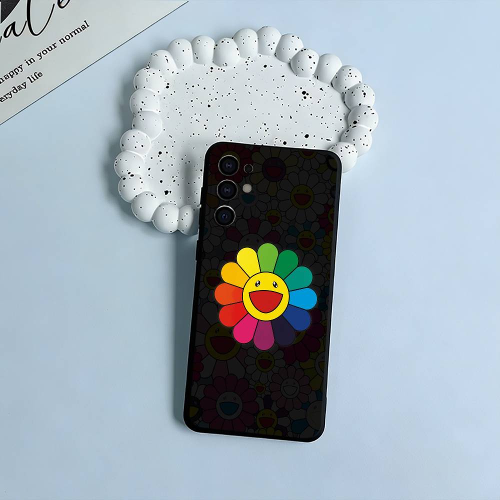 T-Takashis -M-Murakamis Soft Silicone Case for Samsung S25, S24, S21, S22, S23, S30, Ultra, S20, Plus, FE, Lite-Black