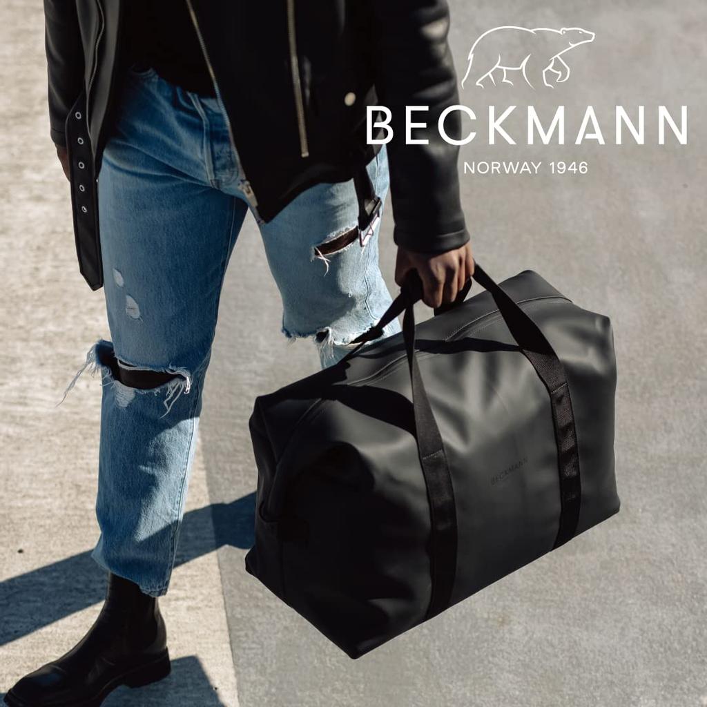 Beckman Norway Boston Bag STREET Weekendbag 48H Black Large Capacity Lightweight Shoulder Bag Travel Bag Gym Bag Scandinavian [BECKMANN] Men's Women's