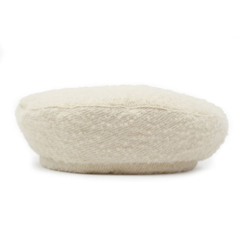 UNDERCONTROL STUDIO PLATE BERET / Strap / BOUCLE / CREAM