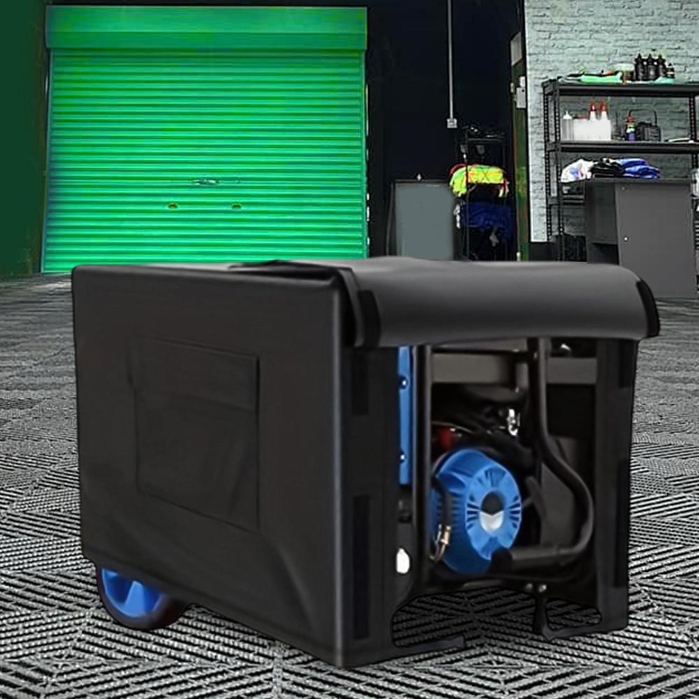 Portable Generator Cover, 210D Oxford Fabric Adjustable With Flaps Featuring Sticker Closures Protective Cover Accessories