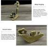 Retro Copperware Incense Socket Zen Frog Ornaments Solid Pure Copper Frog Tea Pet Incense Holder Ornaments