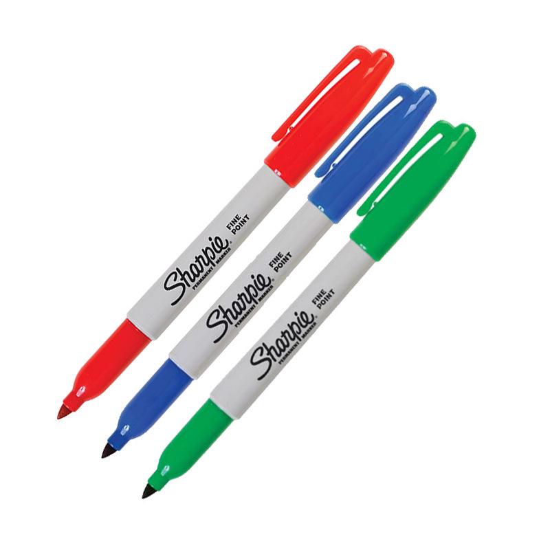 Sharpie Metallic Oil-Based Waterproof Marker Set: Gold, Silver, Black