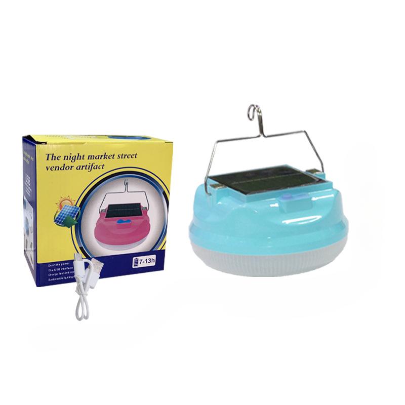 

1 шт. светодиодный солнечный светильник аварийный светильник для ночного рынка зарядка водонепроницаемый многофункциональный уличный портативный кемпинговый светильник