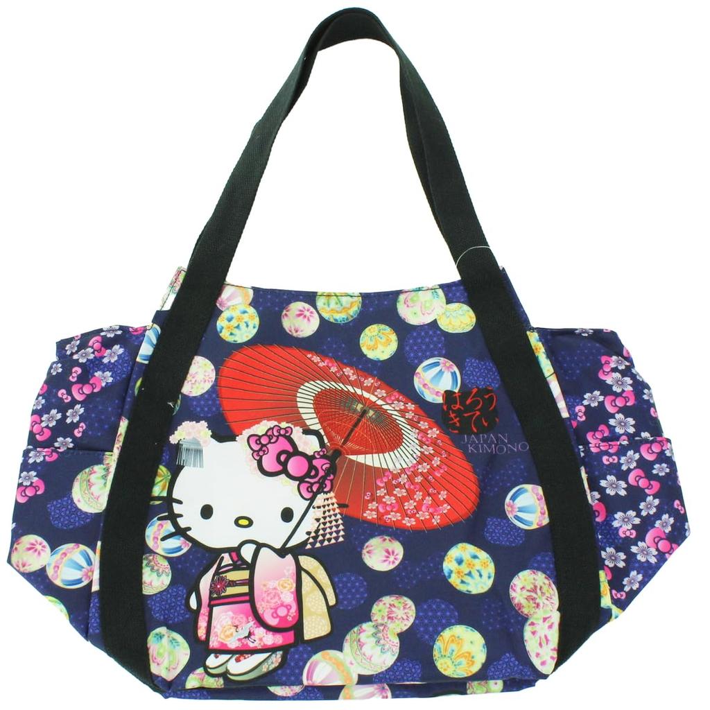 Yasuda Tsusho Japanese Print Balloon Bag Hello Kitty Sanrio Characters Maiko