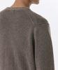 MUSINSA STANDARD Two-Tone Ribbed Crew Neck Knit [Taupe/Heather Brown]
