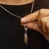Men's Wishing Stone Necklace Light Luxury Versatile Handsome High-End Accessory Trendy Advanced Minimalist Jewelry
