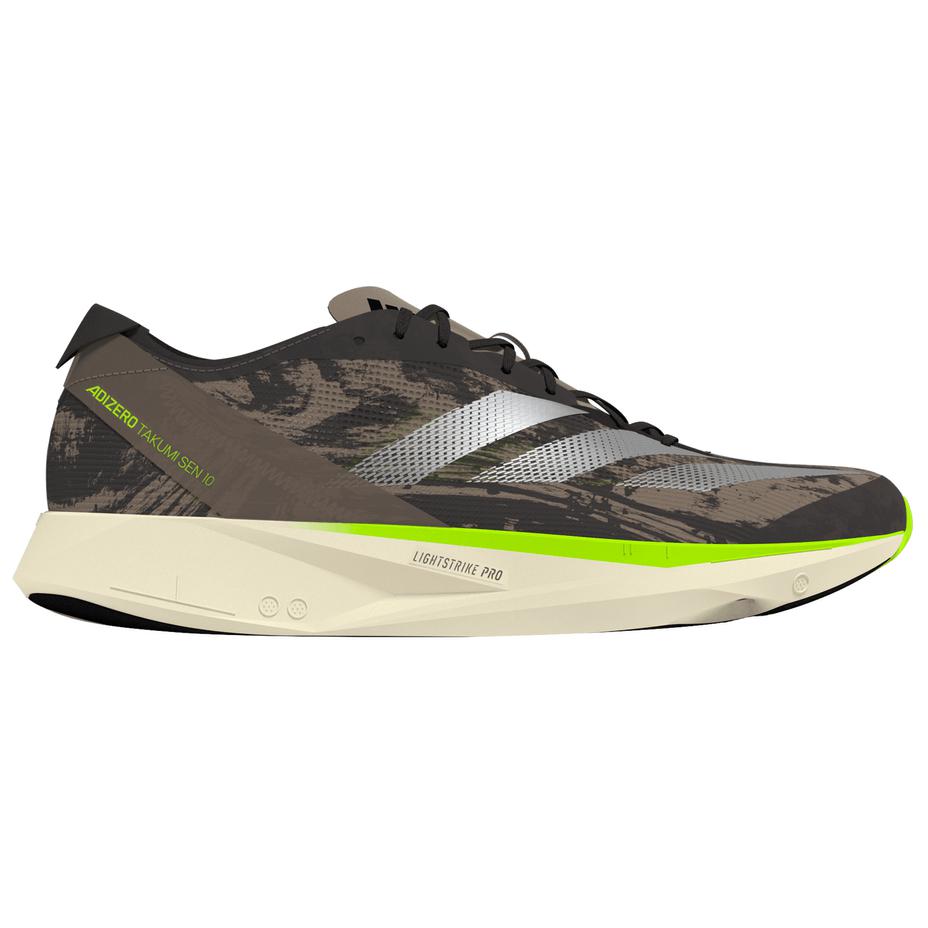 Adidas Adizero Takumi Sen 10 Charcoal Chalky Brown Men Sneakers Black Silver-Metallic ID3620