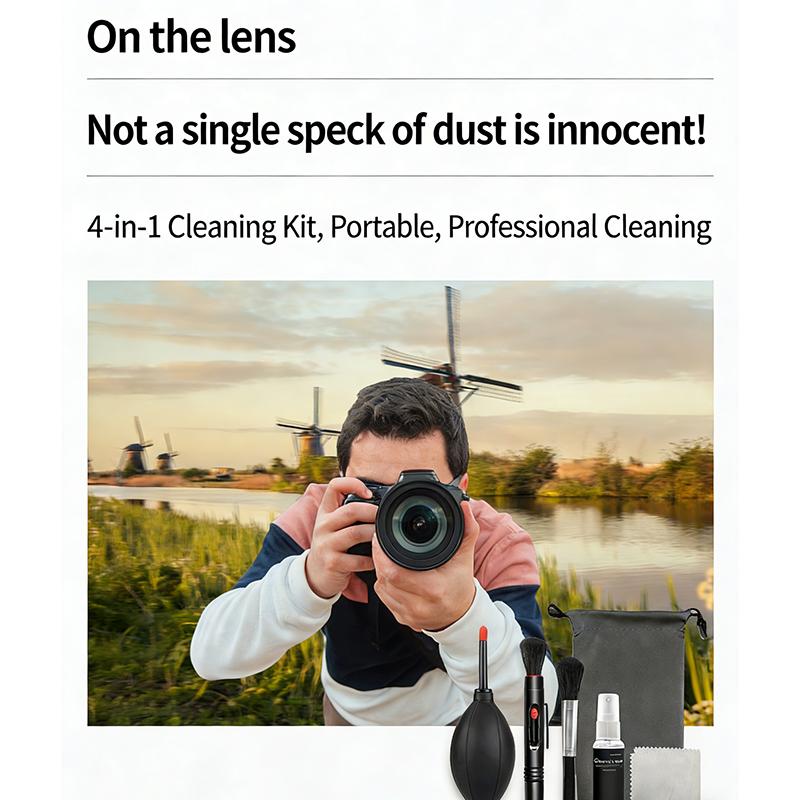 6 In 1 Camera Cleaning Kit Professional Dslr Lens Cleaning Tool For Sensor Lens