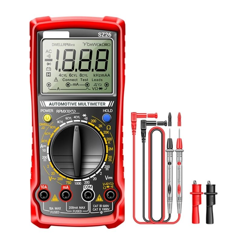 Portable Auto Repair Multimeter High Accuracy Car Circuit Tester Easy to Carry for Various Vehicle Circuit Measurements