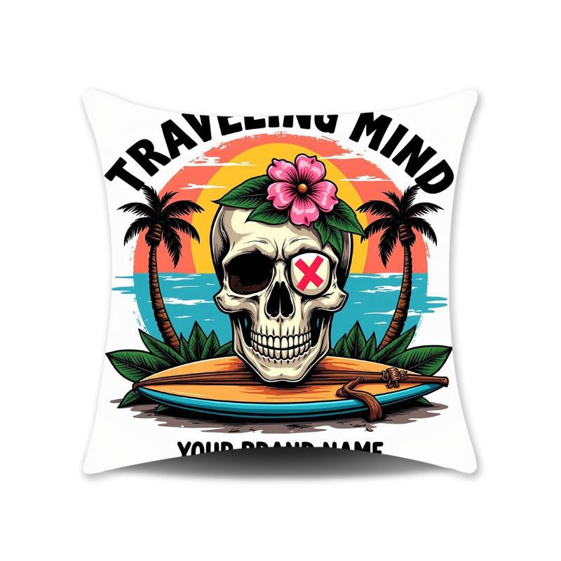 Neue Amerikanisch-Mexikanische Stil Kissenbezüge Bunte Karnevalsblume Totenkopf Sofa Dekorative Kissenbezüge