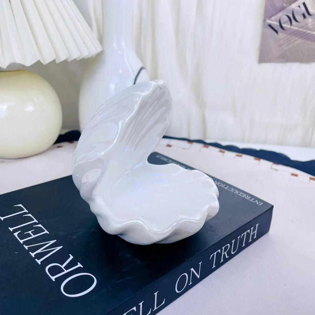 Luminous Pearl Shell Jewelry Box & Dreamy Ceramic Lamp