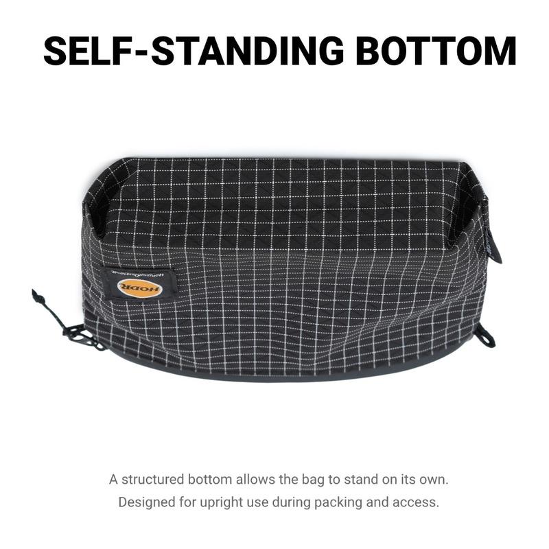 [HODR GEAR] Ditty Bag Self Standing Ultralight 210D Gripstop UHMWPE Storage Pouch Travel Organizer for First Aid Passport Wallet