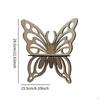 Butterfly Shape Corner Shelf Display Decor Wood Wall Storage Rack for Dorm Living Room