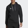 Adidas Solid Color Soccer Sport Pullover Hoodie Men Tops Black H57512