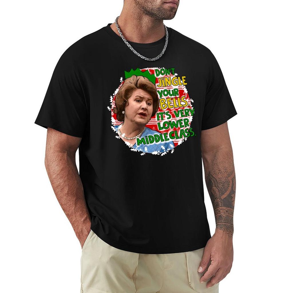 Hyacinth Bucket Weihnachten. Klingeln Sie nicht mit Ihren Glöckchen, um den Schein zu wahren.. T-Shirt Mann T-Shirt Herren Trainingsshirts