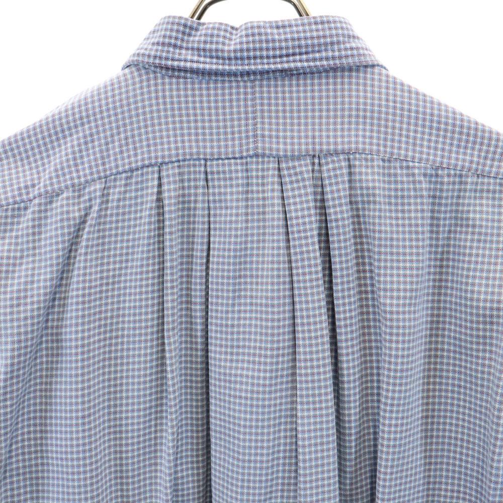 VINTAGE 40s 50s Grandpa Long sleeve pullover blouse Light blue shirt Women Used