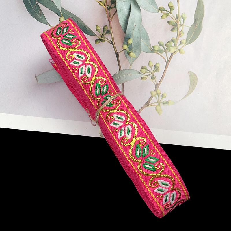 2cm Ethnic Style Colorful Jacquard Lace Ribbon for Curtains and DIY Clothing Accessories