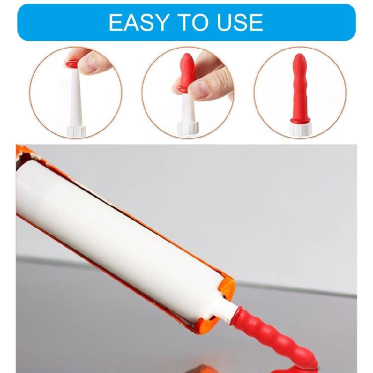 Caulking Tube Caps Reusable Moisture Barrier For Construction Materials Sealing and Preserving Open Caulking Tube