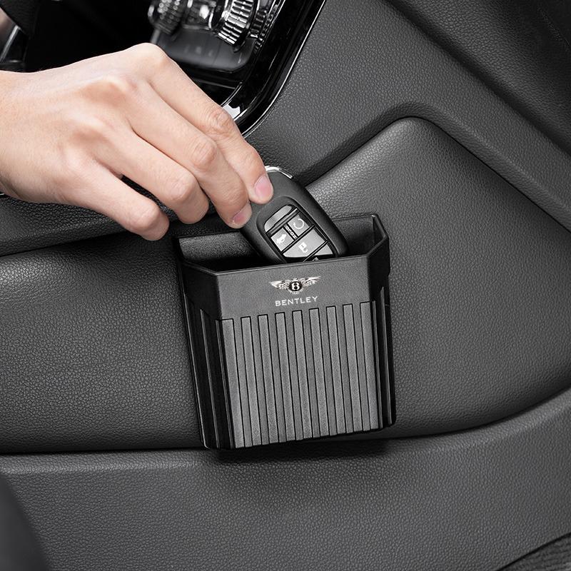 

1Pcs Car lockers Cup Phone Keys Sunglasses Storage Racks For Bentley Continental GT MULLINER Bentayga Flying Hurtling Spur logo