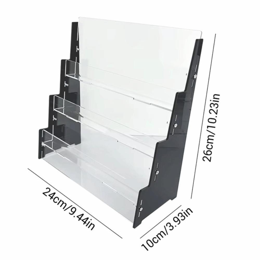3 Layers Baseball Card Storage Rack Removable Acrylic Sports Card Organizing Box Clear Display Compact Card Display Stand