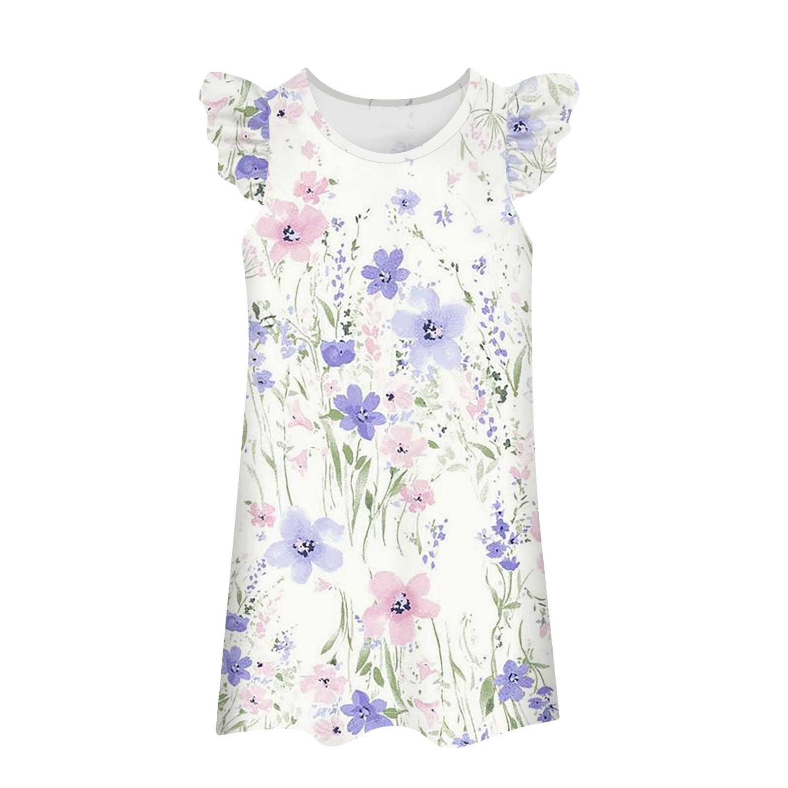 

Детское платье, юбка с летающими рукавами, повседневное платье с принтом 90 белый