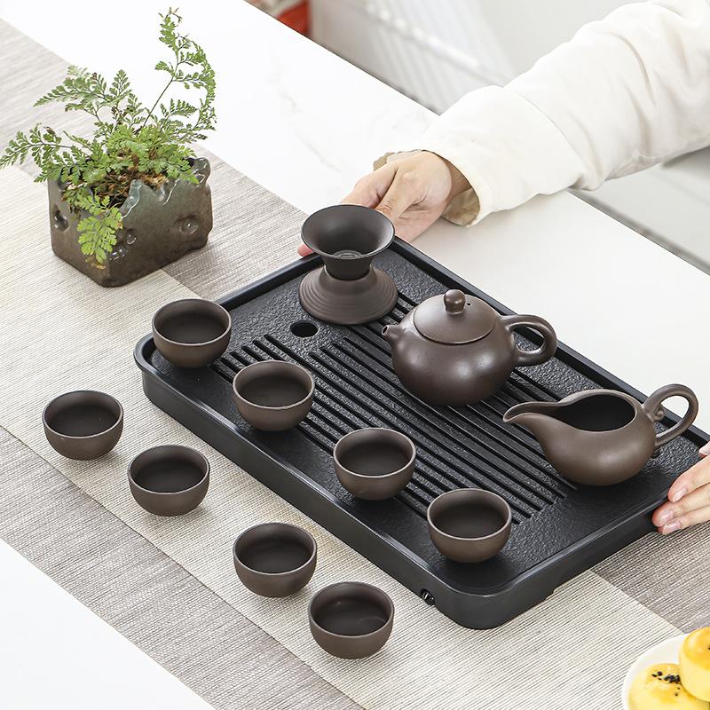 Purple sand Kung Fu tea set, business gifts, home office teapot activities, souvenirs for customers