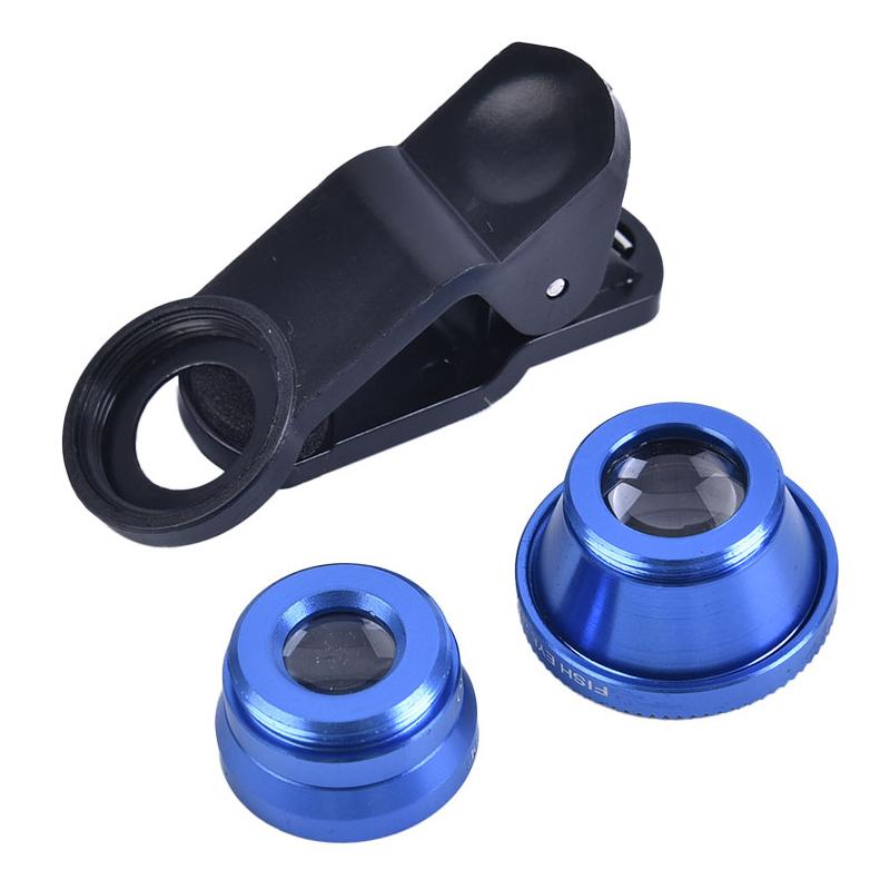 3-In-1 Phone Camera Lens Kit Fisheye Mobile Phone Lenses 0.67X Zoom Wide Angle Macro Hd Universal Camera Lens For All Smartphone