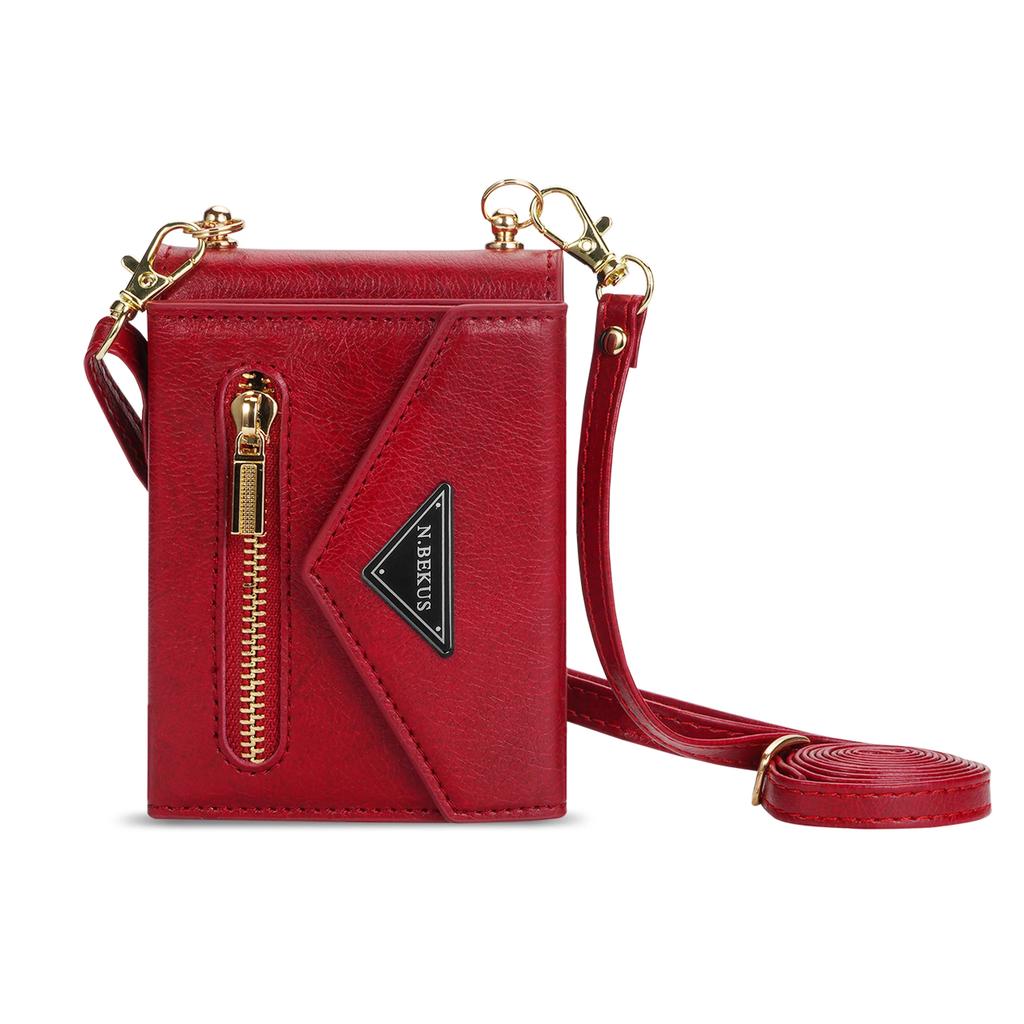 Crossbody Leather Card Slot Zipper Wallet Case for Samsung Galaxy Z Flip 5 4 3 Flip3 Flip4 5G Cover Cards Holder Strap Bag Coque