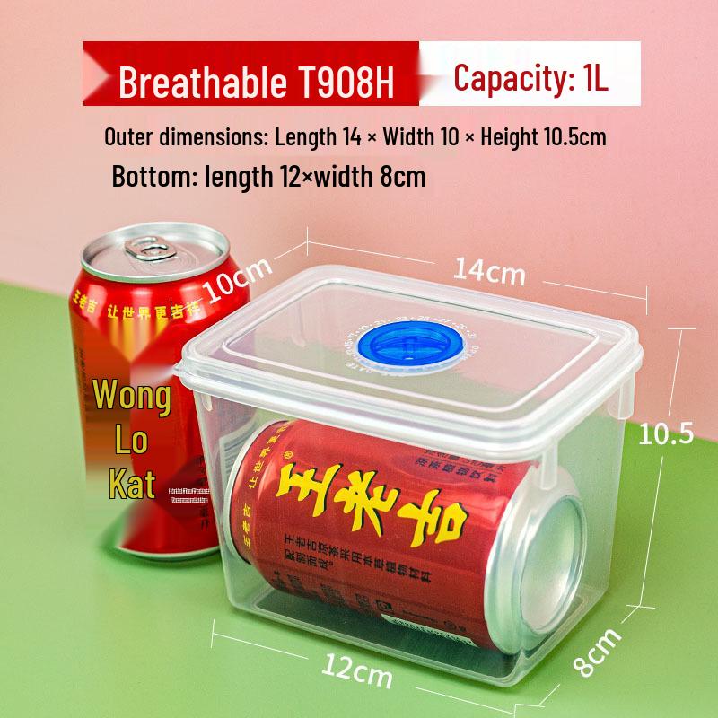 

1L Microwaveable Stackable Plastic Box for Street Stall Ingredient Storage