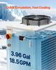 Industrial Water Chiller, 5000W, Industrial Water Cooler Cooling System with Compressor, 15L Tank Capacity, 70 L/min Max Flow Rate, Laser Chiller, for