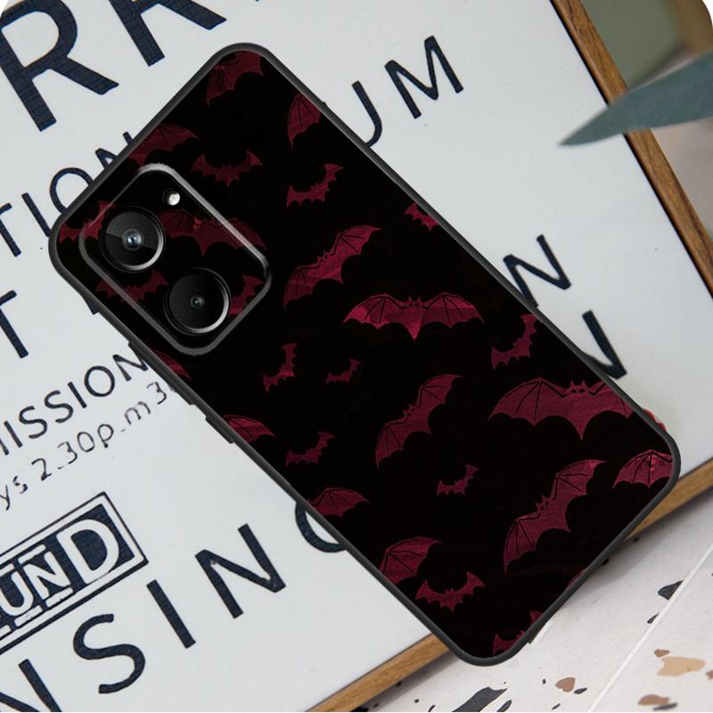 

Goth Vampire Bat Gothic For Realme C67 C55 C53 C51 C35 C33 C31 C30 C25s C21Y GT Neo 6 GT5 9 10 11 12 Pro Plus Case Realme 10 Pro