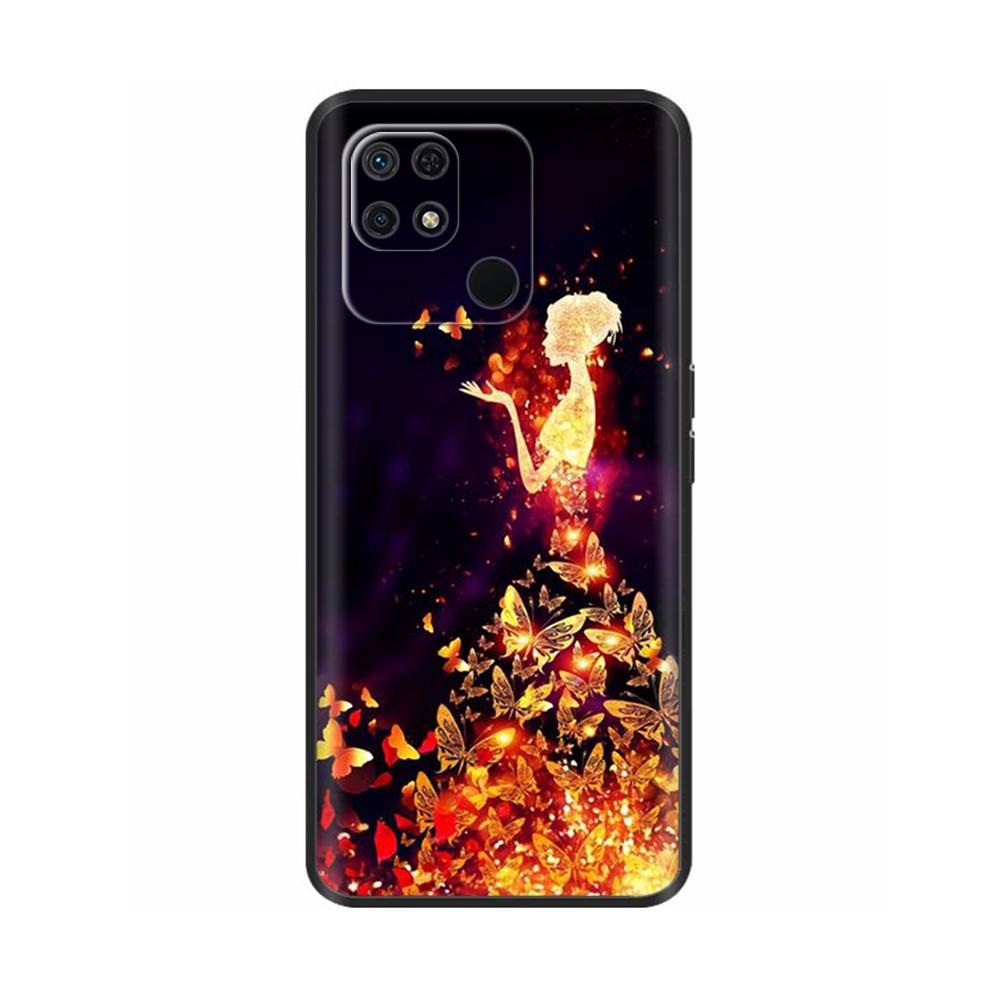 Cover For Xiaomi Redmi 10C Case For Redmi 10C Capas Phone Case Soft Black Silicone Bumper Back Case For Redmi 10C Fundas 6.71"