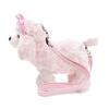 BESTEVER Kids' Mini Pouch with Detachable and Adjustable Strap, Plush Bag, Perfect for Outings, Girls, Birthday Gift, Pink Poodle Dog, Best Ever Japan