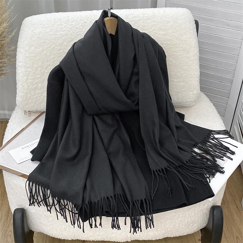 Nuove sciarpe invernali da donna, modello avvolgente, in cashmere, calde e alla moda, pashmina, poncho, foulard, bandana.