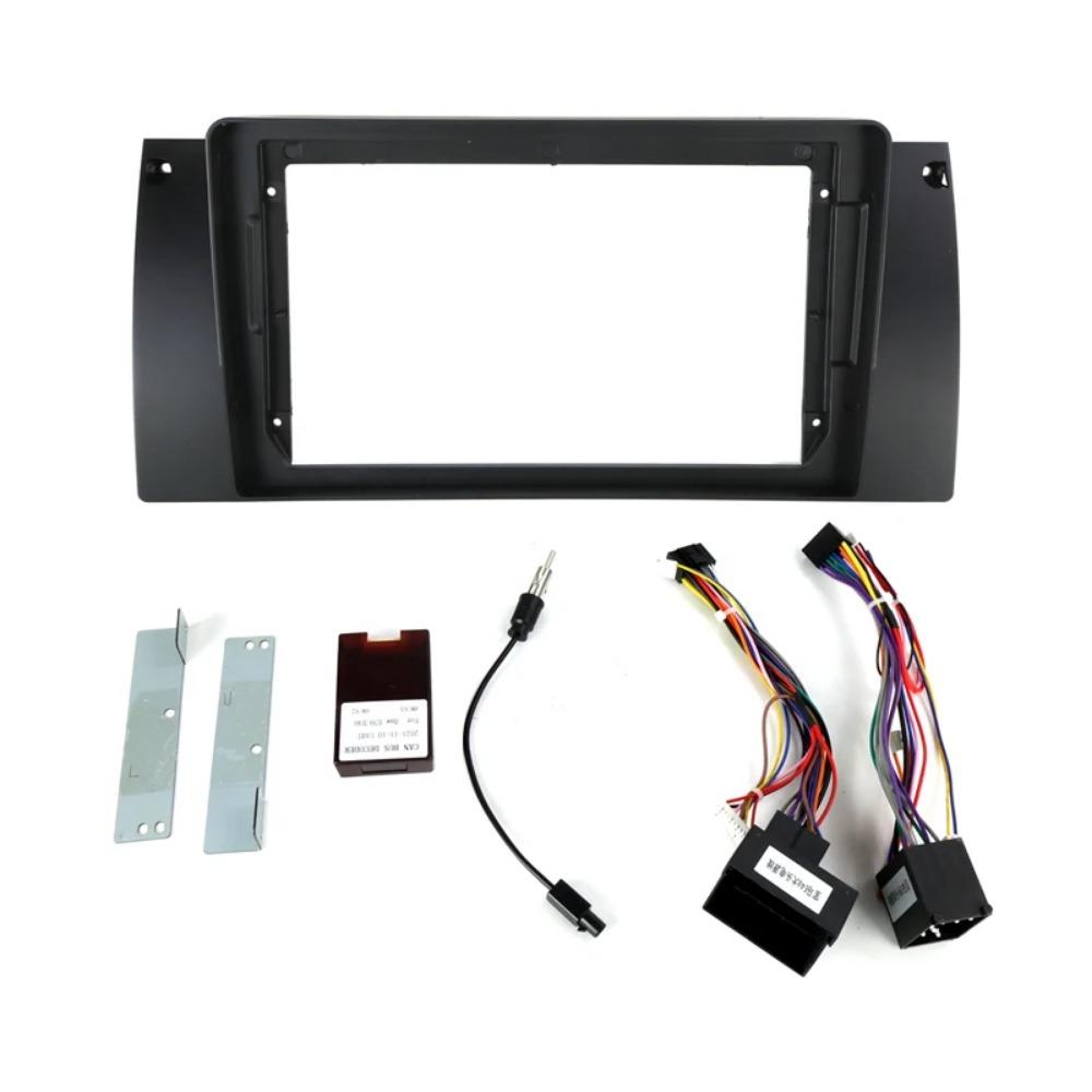 

Рамка автомобильного радиоприемника для BMW E39 5 серии 1995-2006 Canbus 2 Din 9-дюймовый экран Fascias Stereo Установка объемной панели Dash Refit Kit 1 pcs